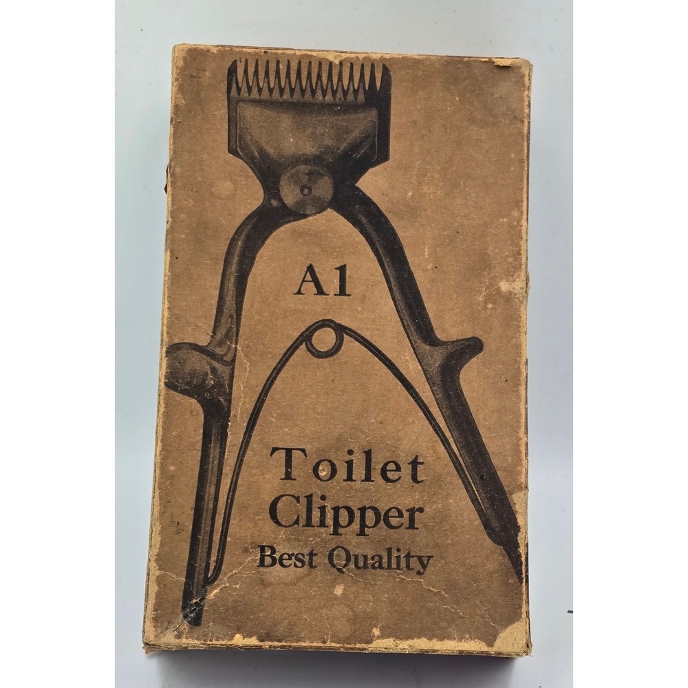 Vintage Chicago Flexible Shaft Manual Hair Trimmer Toilet Clipper Original Box
